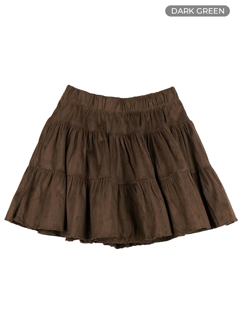 Wrinkled Ruffle Mini Skirt OO416