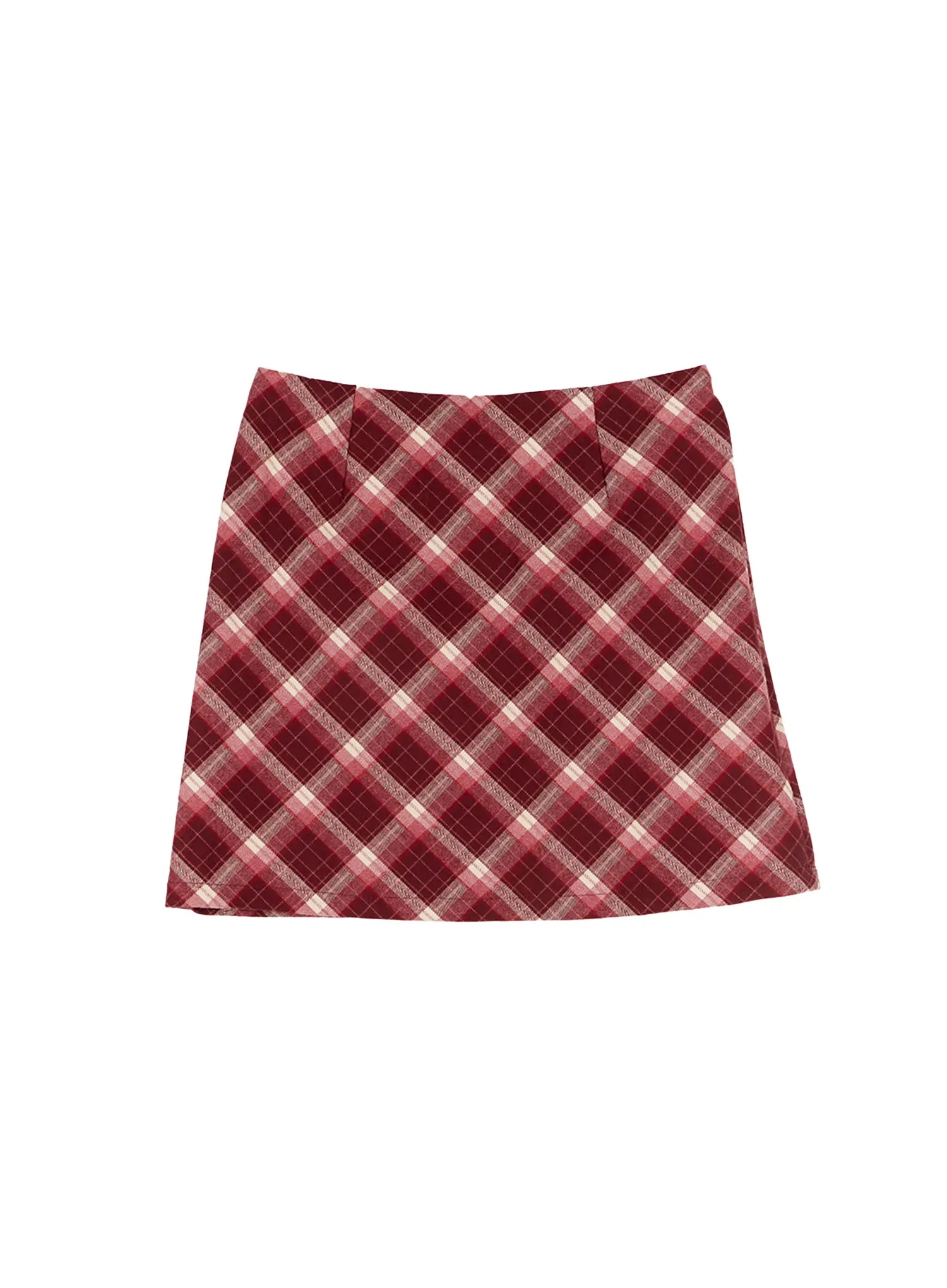 Plaid A-Line Mini Skirt CO506