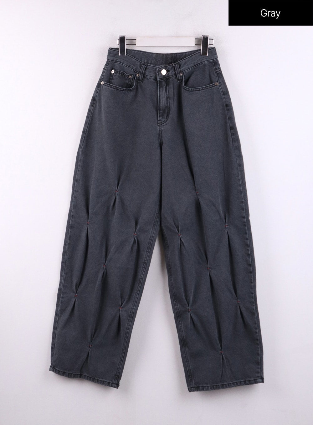 Quilted Wide Leg Denim CF406