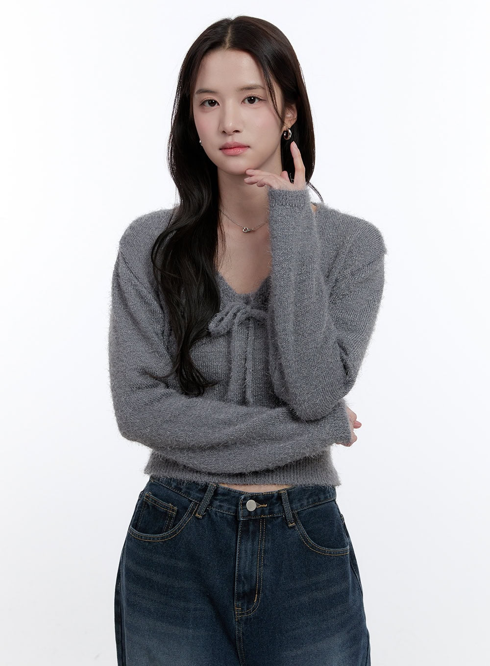 Fuzzy Bolero Cardigan & Tank Set ON418