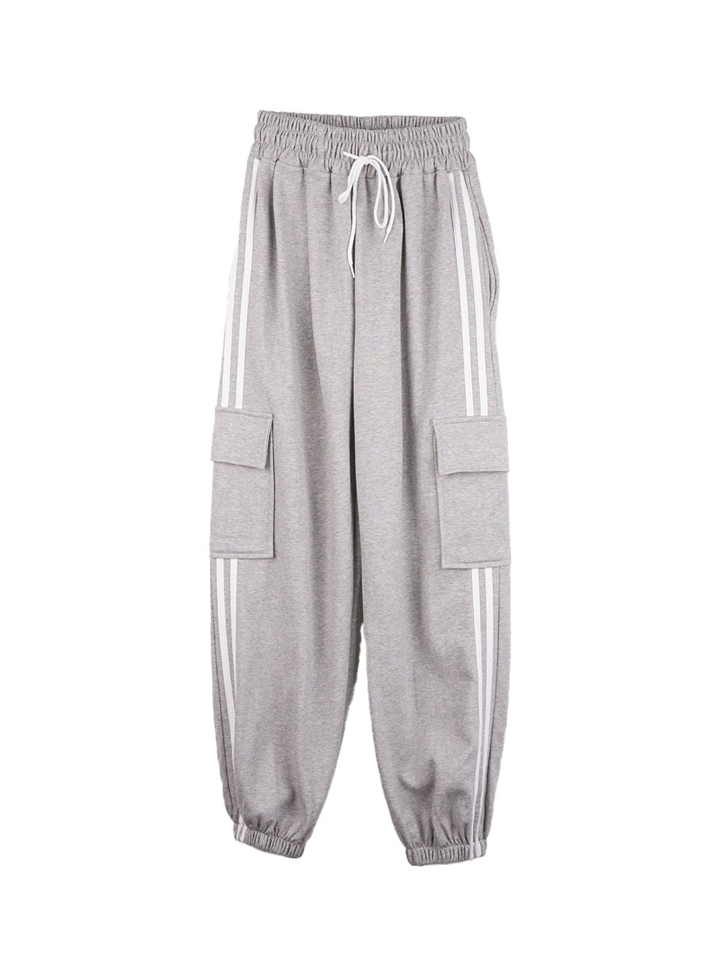 Pocket Detail Wide-Leg Track Pants CN412