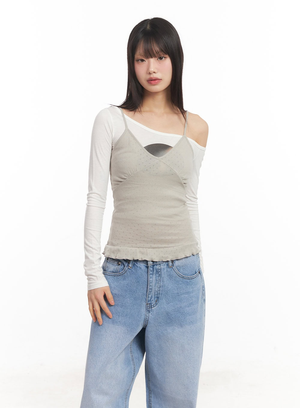 Frill-Trim Cami Top CA523