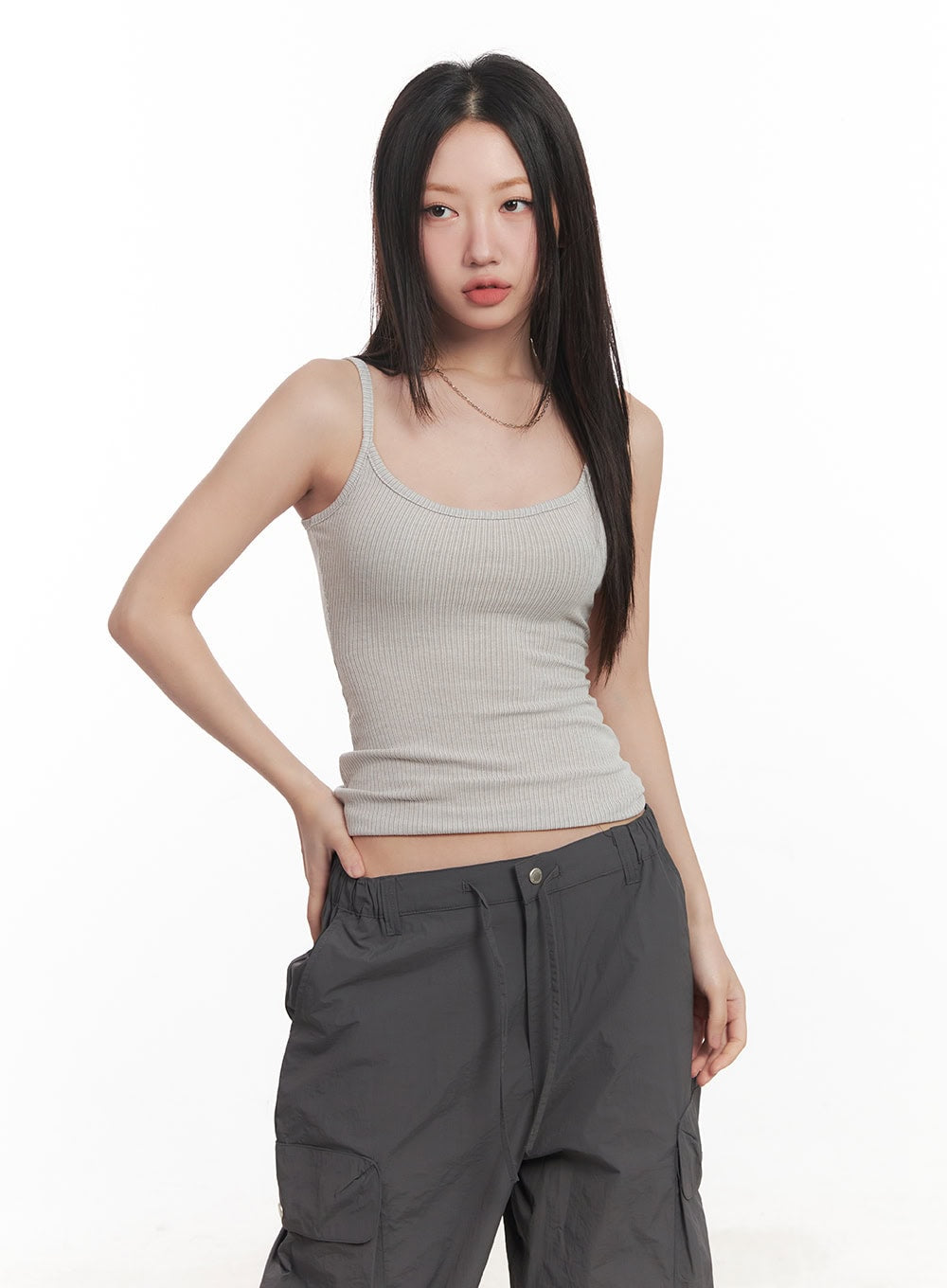 Fitted Ribbed Tank CA518