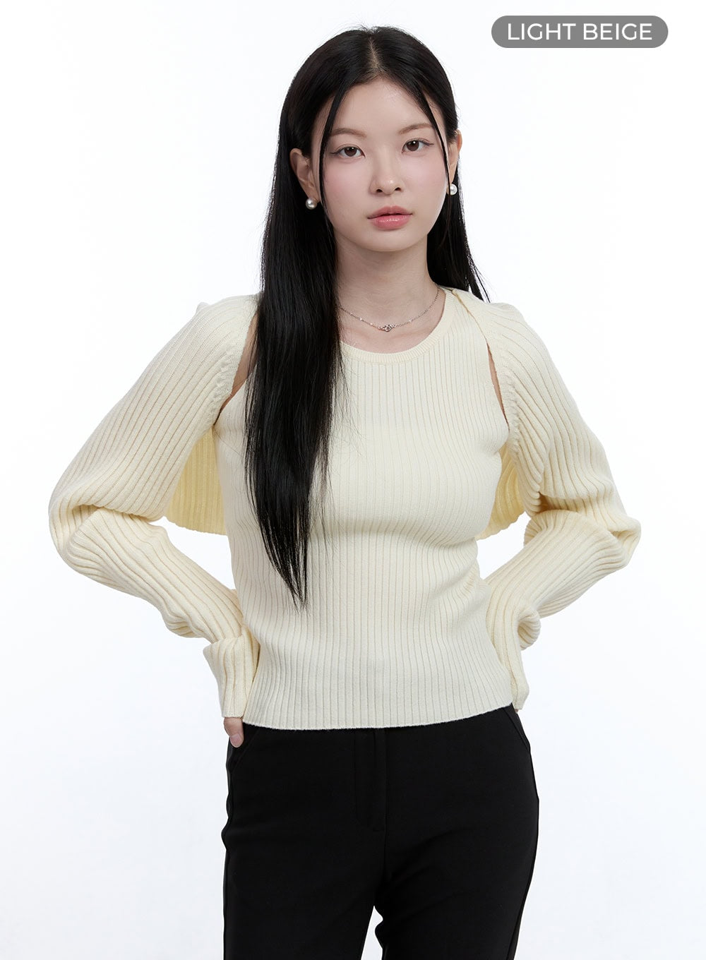 Solid Bolero Sleeve Top OO429