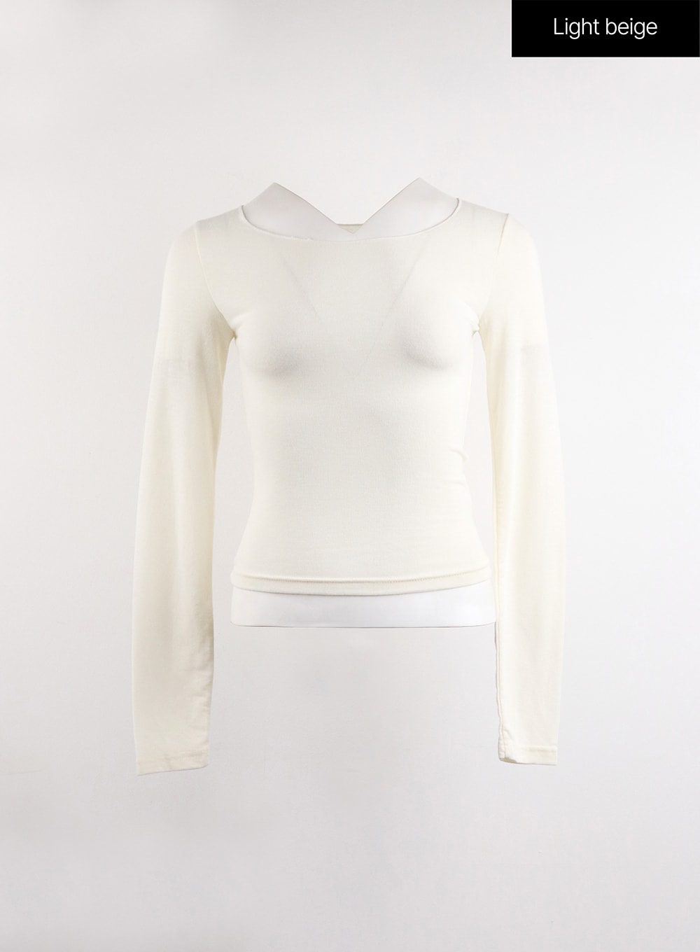 Casual U-Neck Long Sleeve Top CJ417