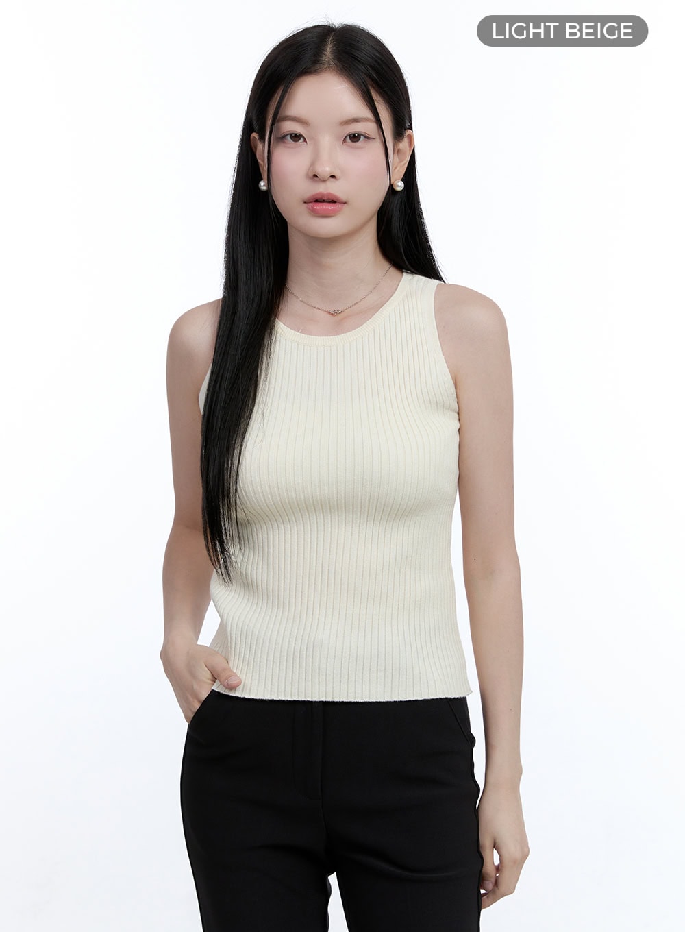 Slim-Fit Round-Neck Camisole OO429