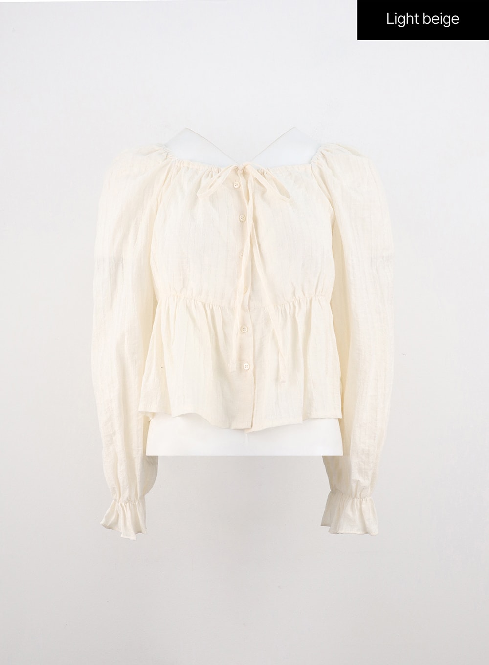 Ruffled Square Neck Blouse OO312