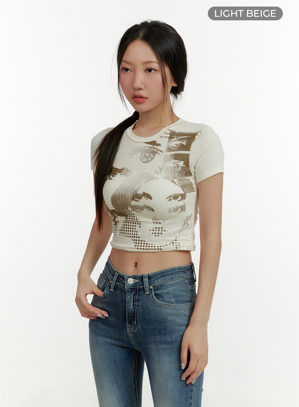 Graphic Crop Top CY409