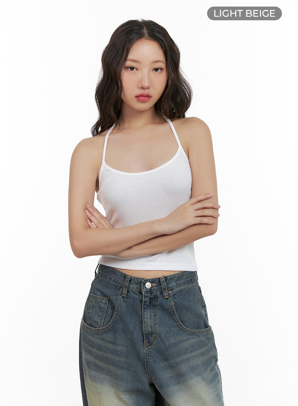 Cotton Halter Crop Top CG423