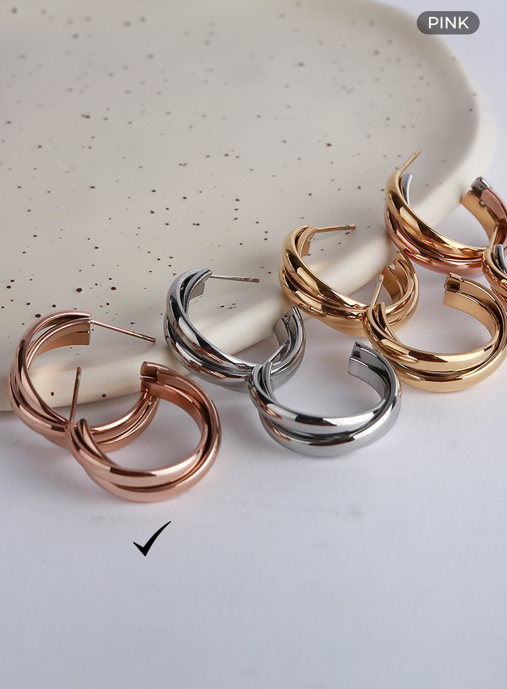 Two Line Ling Earrings IL404