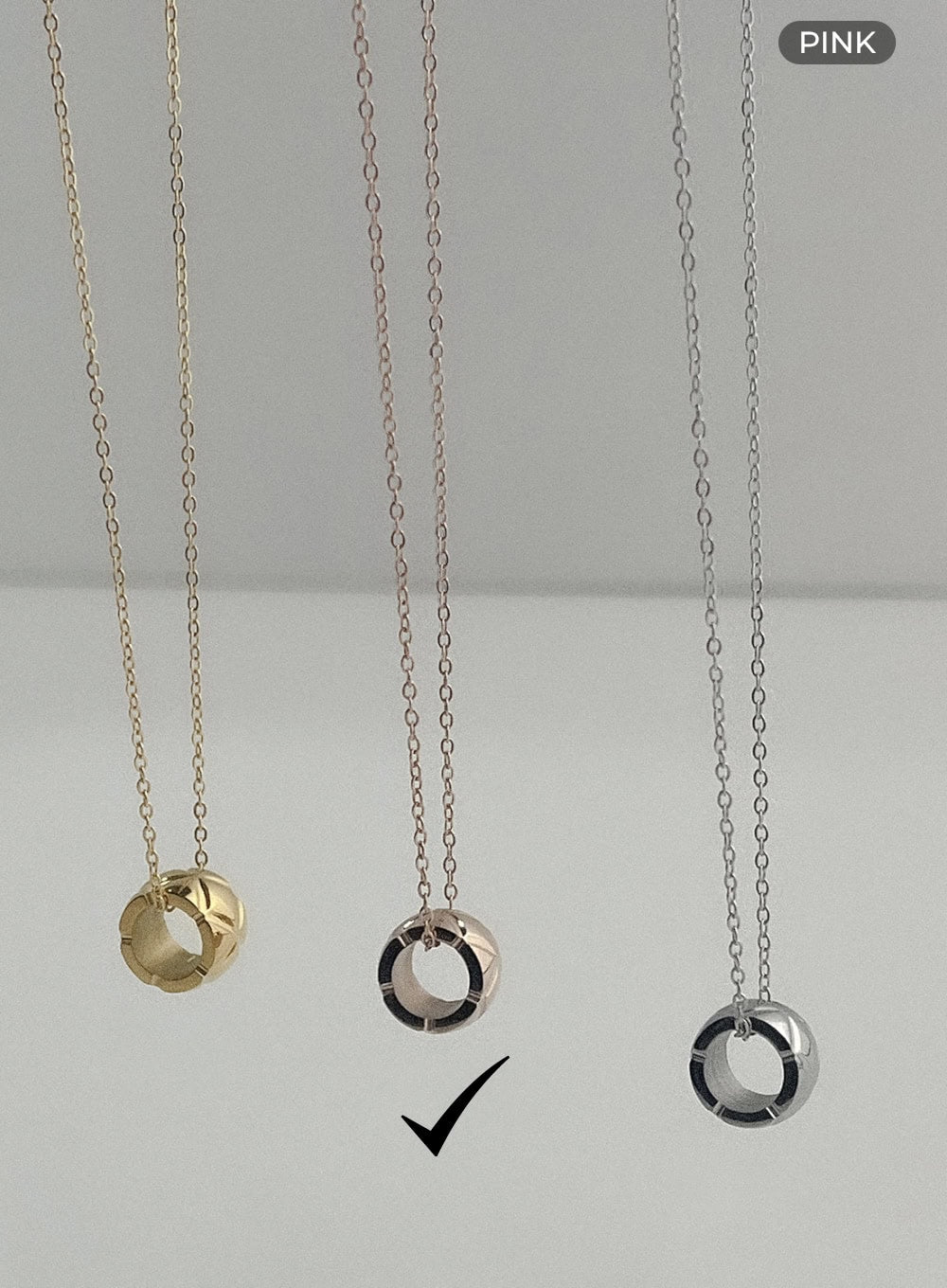 Bold Ring Necklace IL405