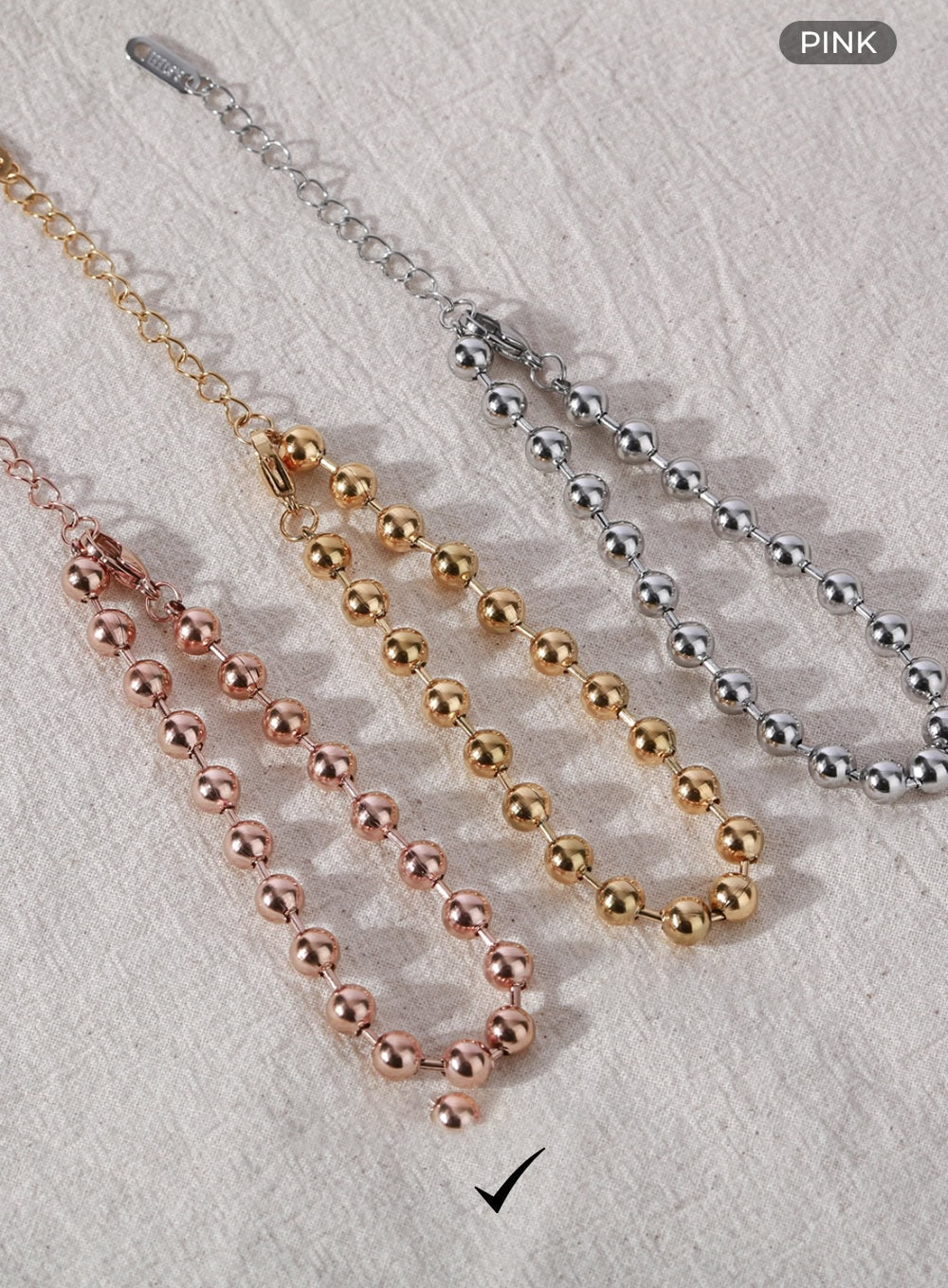 Bold Ball Chain Bracelet IL403