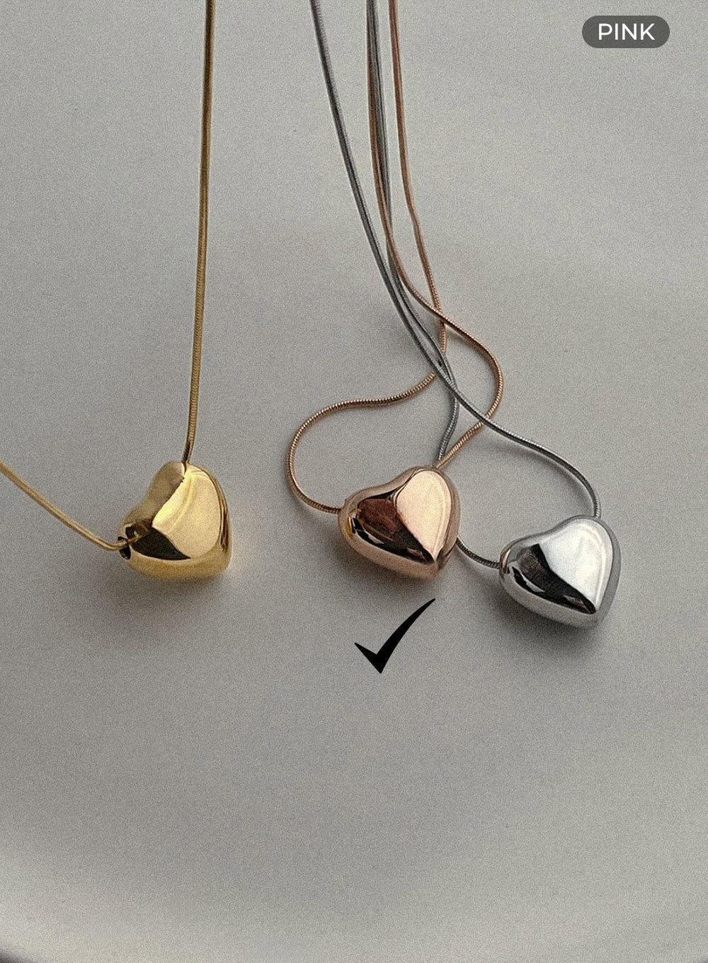 Bold Heart Necklace IL405