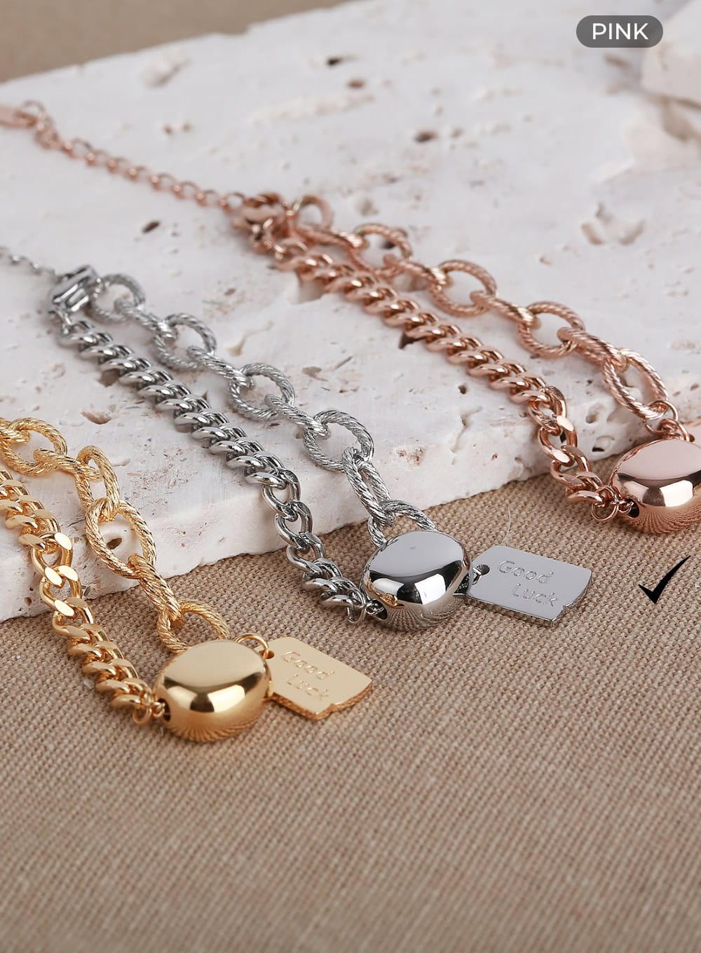 Lucky Pendant Chain Bracelet IL411