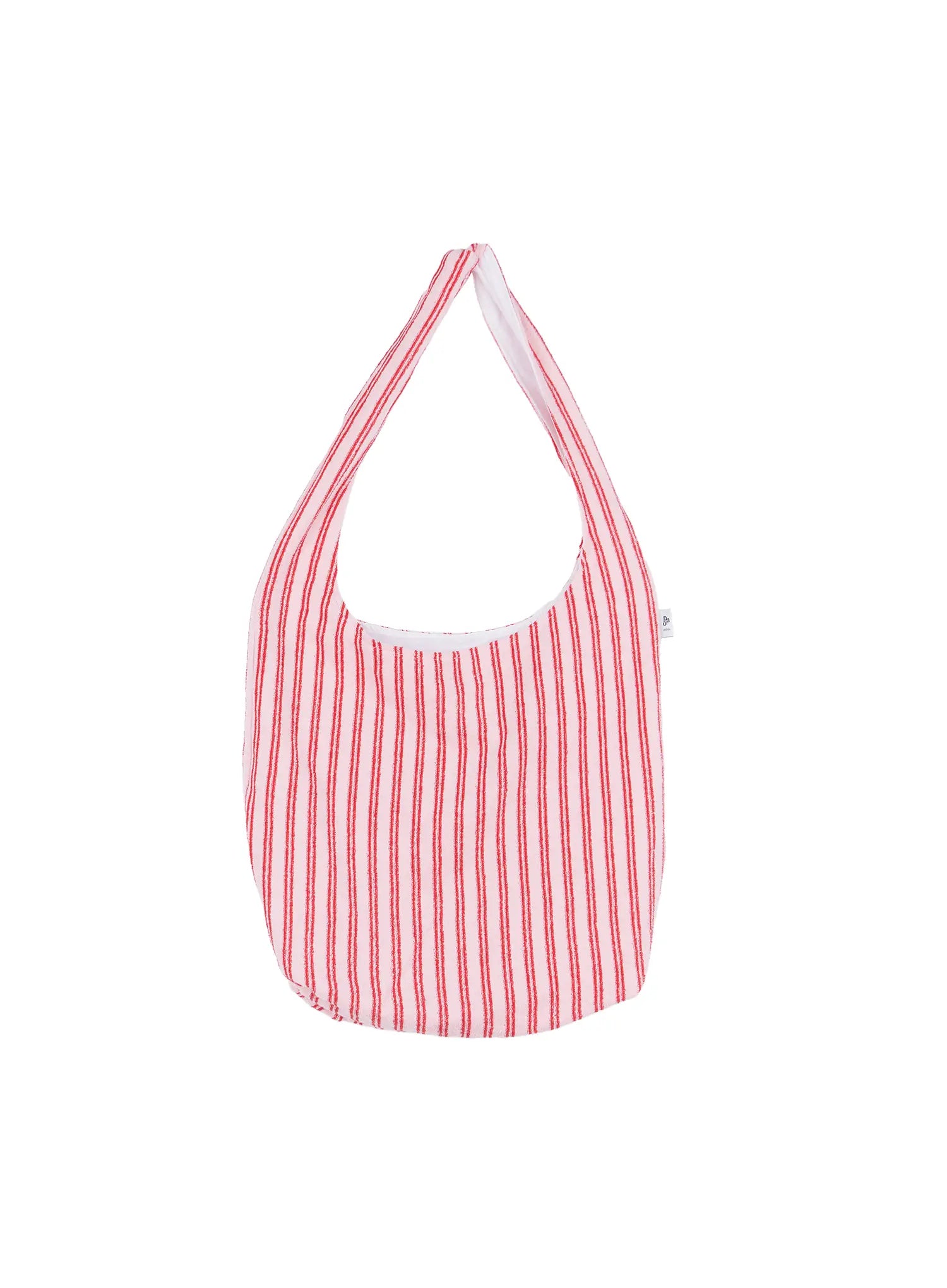 Striped Cotton Shoulder Tote Bag CL522