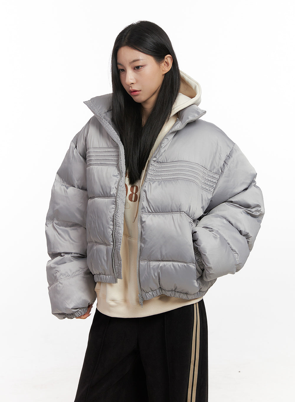 ZipUp Oversize Puffer Coat CN428