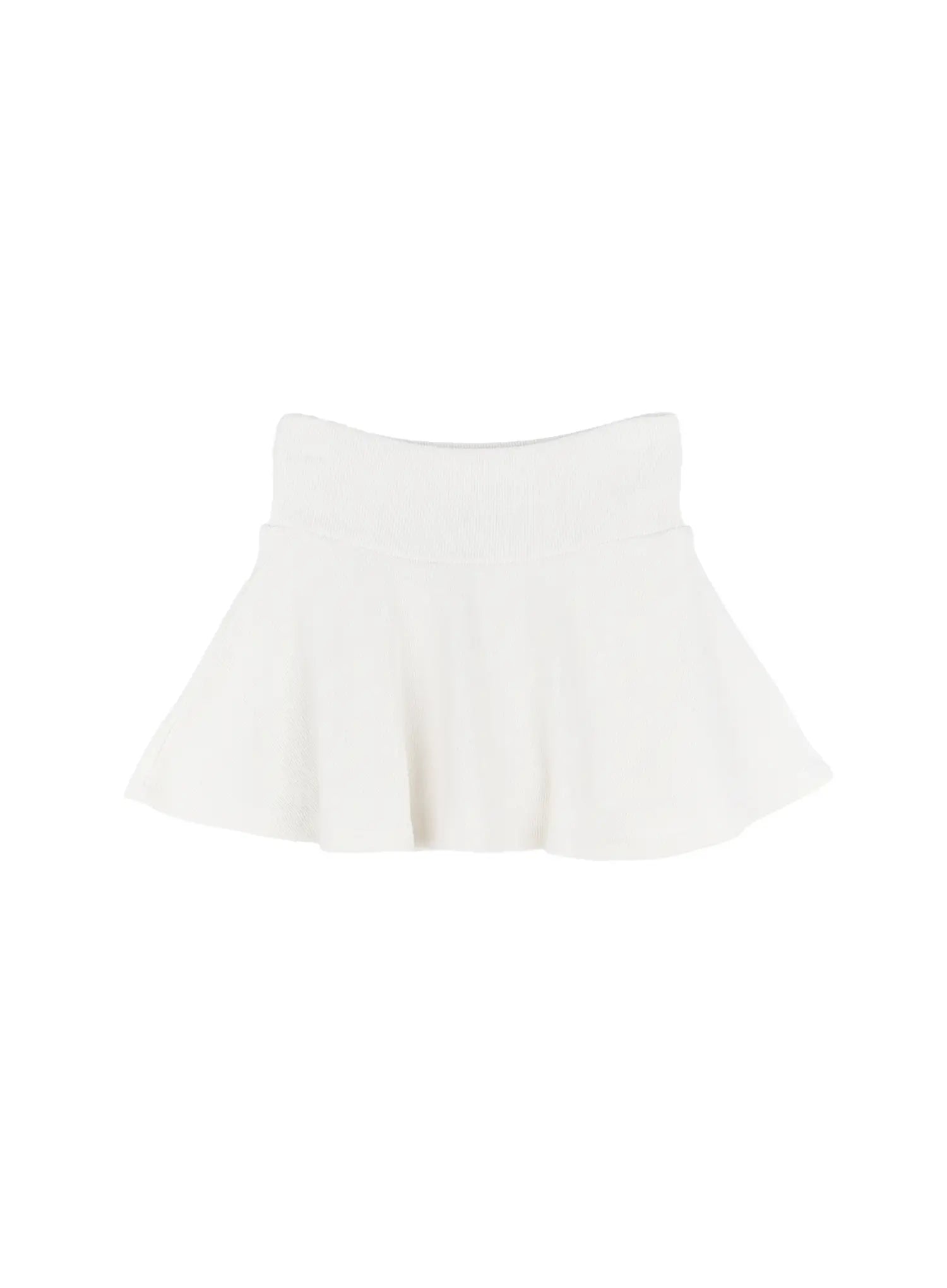 Knit Pleated Mini Skirt CS505