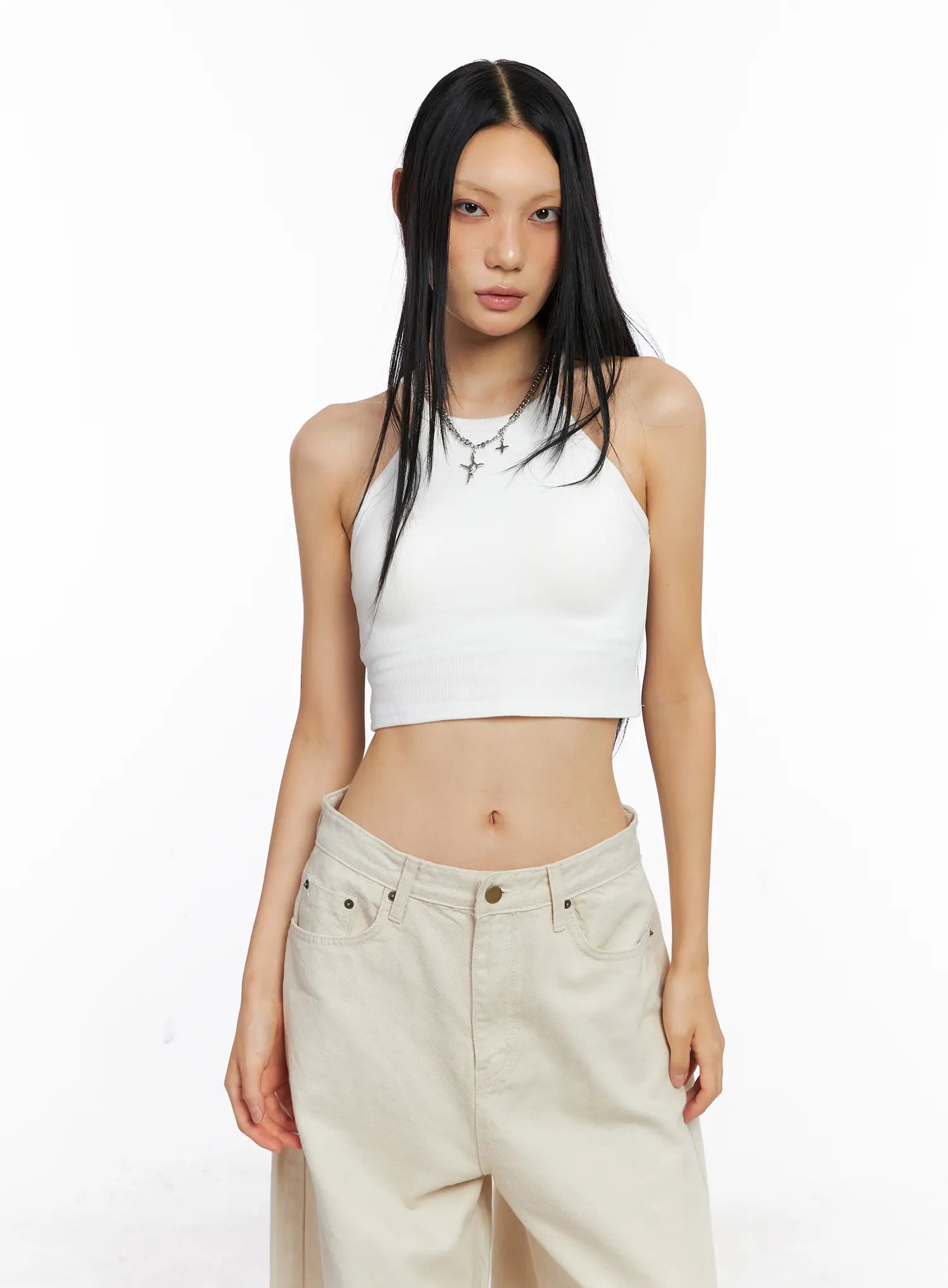 Basic Halter Crop Top CS509