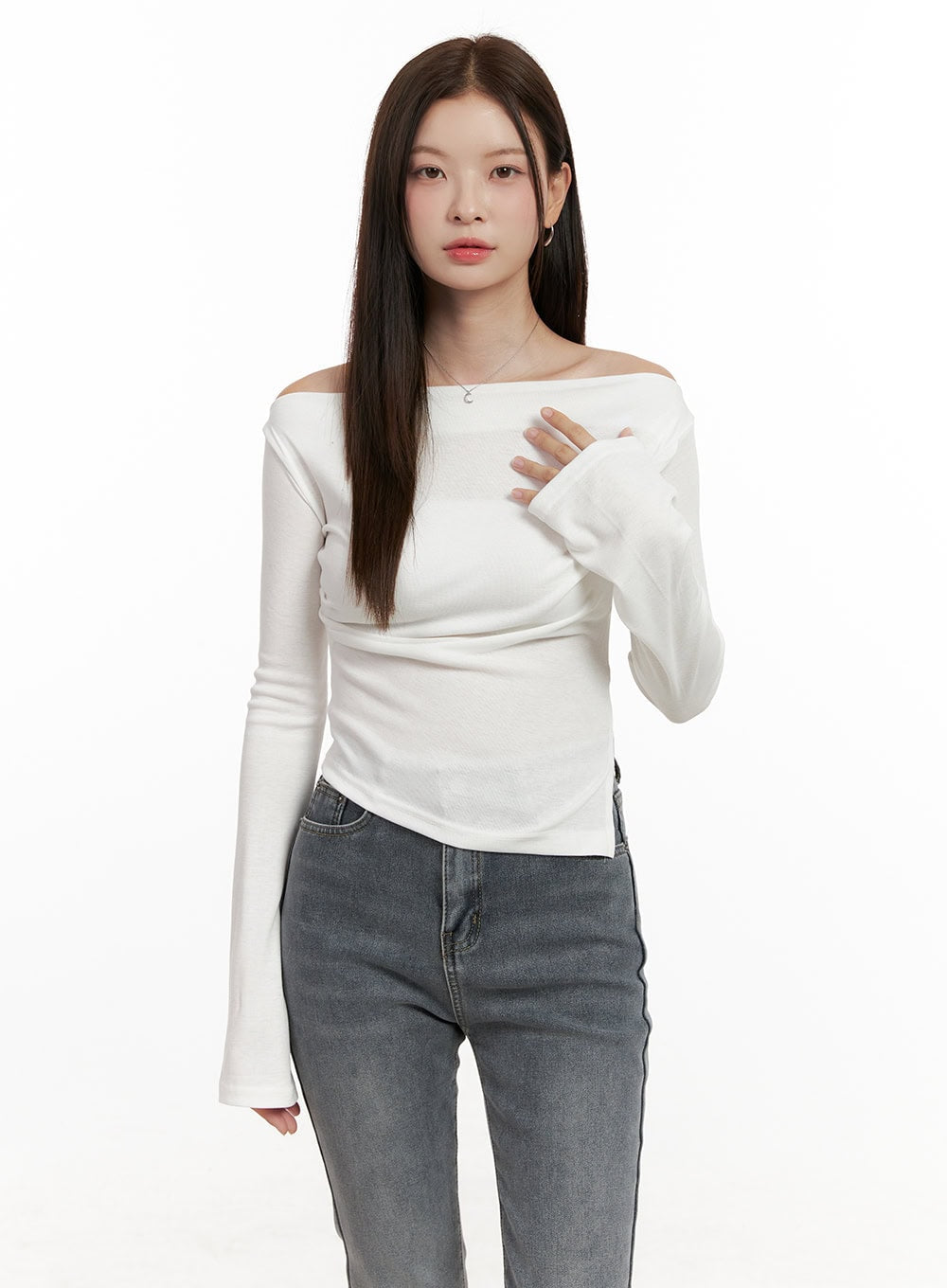 Elegant One-Shoulder Top ON422