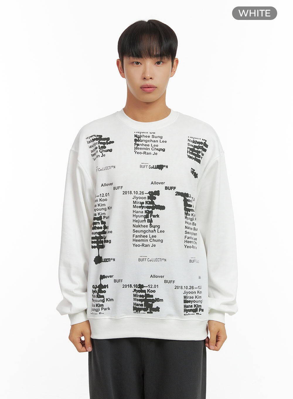 Lettering Crew Neck Sweatshirt CO410