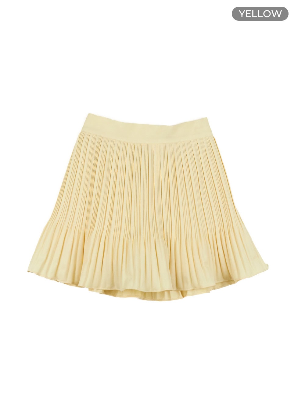 Solid Ruffle Hem Mini Skirt OY427
