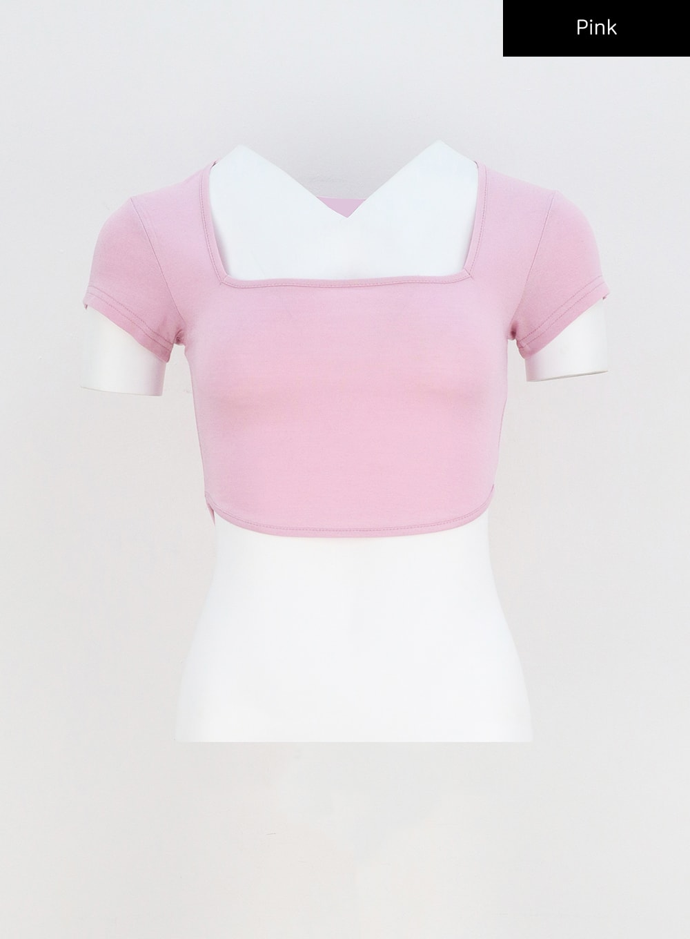 Square Neck Cropped Tee CY312