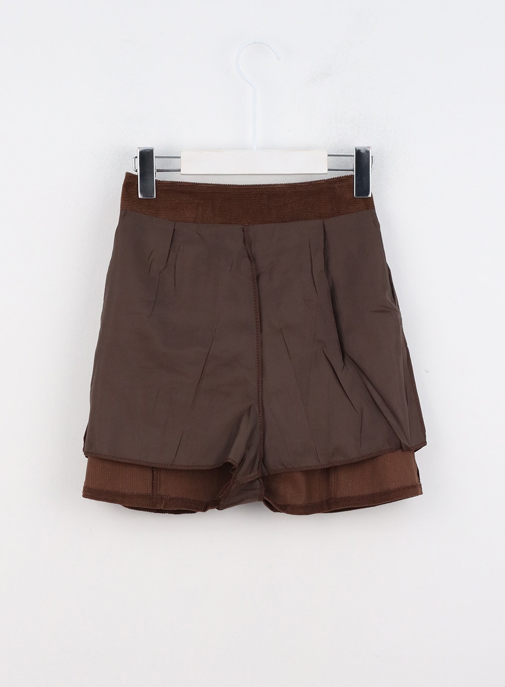 Corduroy Banded Mini Skirt OO331