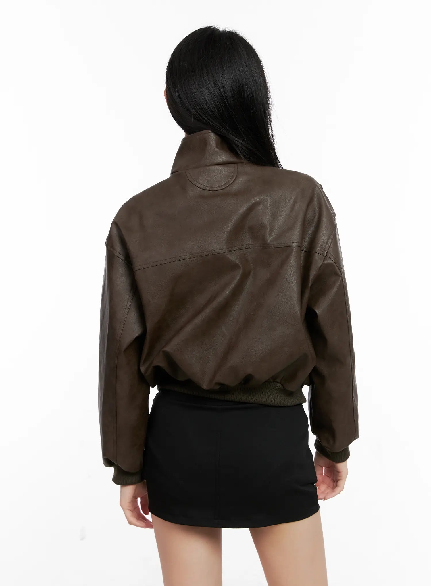 Classic Black Leather Jacket CG526