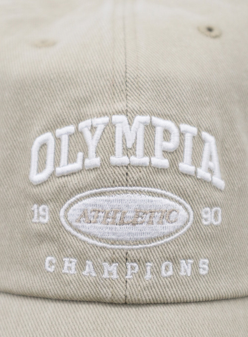 Olympia Lettering Print Baseball Cap ON09