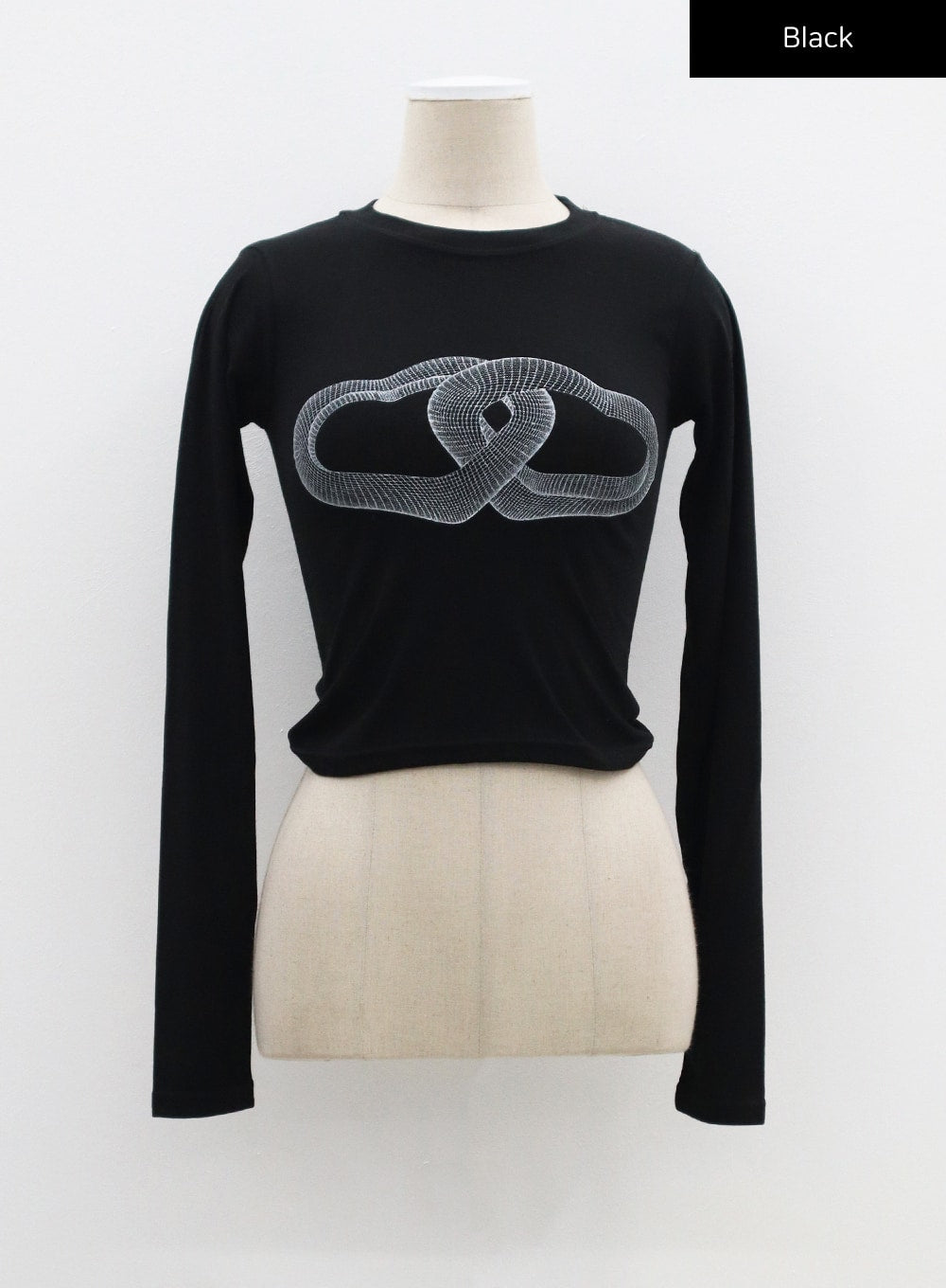 Heart Crewneck Cropped Top CF301