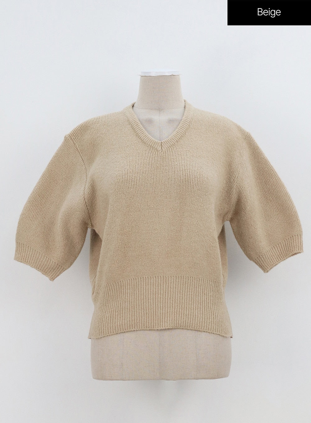 Half Sleeve V-Neck Sweater OA305