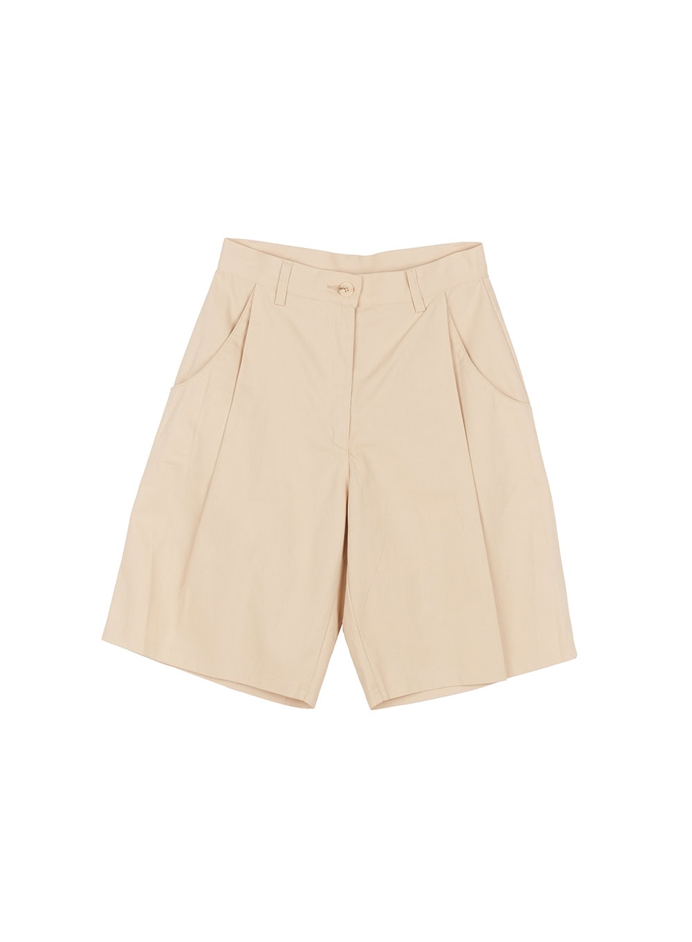 Cotton Pintuck Wide-Fit Shorts CY519