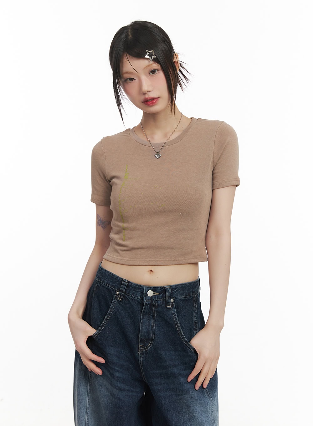 Graphic Essential Crop Top CF519