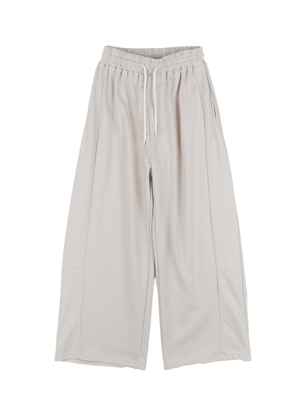 Adjustable Pintuck Wide-Leg Sweatpants CY521