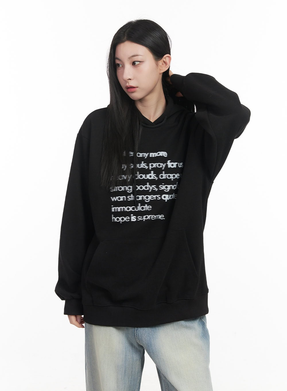 Graphic Oversized Hoodie CF514