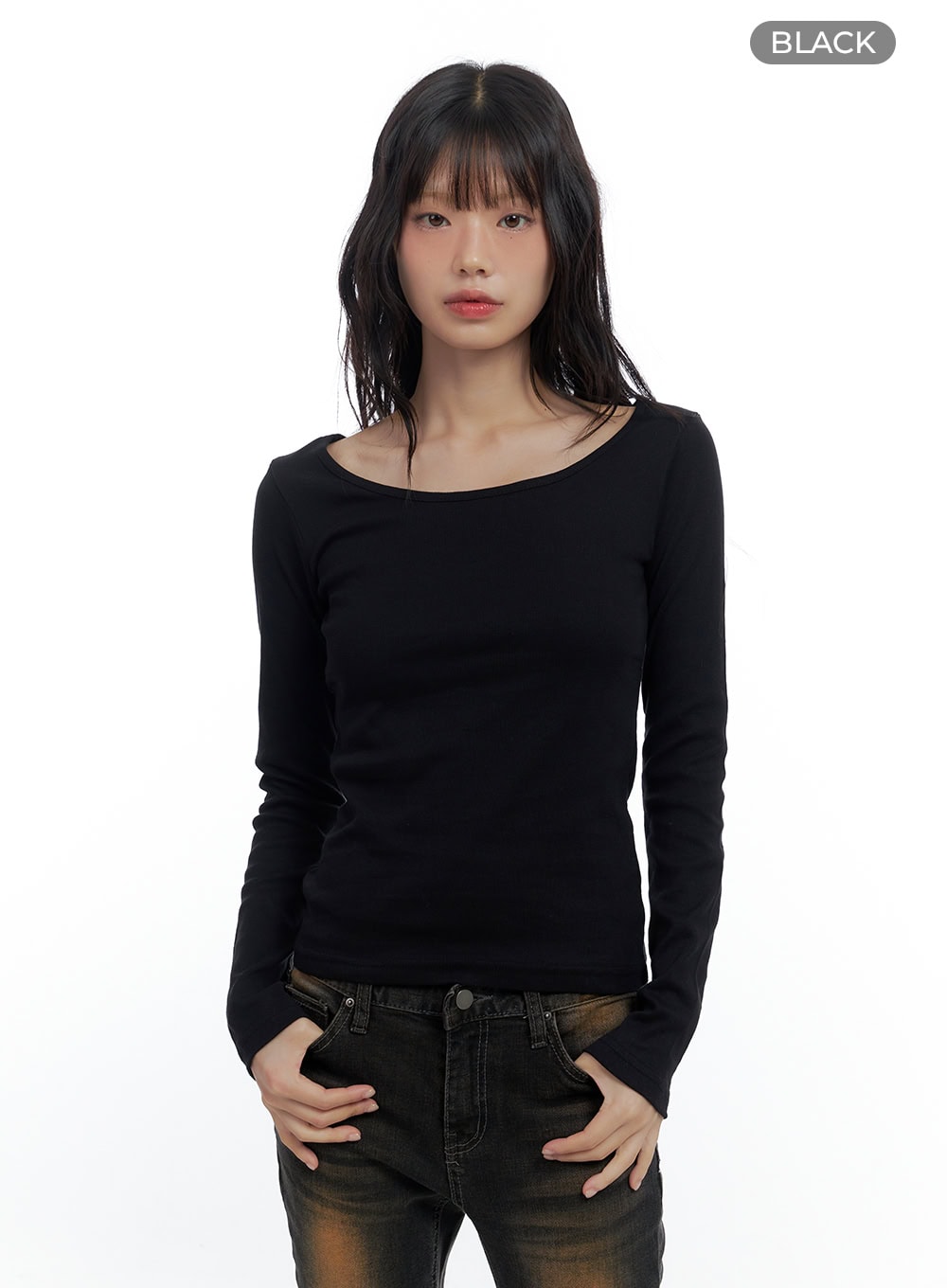 Basic Slim Fit U Neck T-Shirt CS420