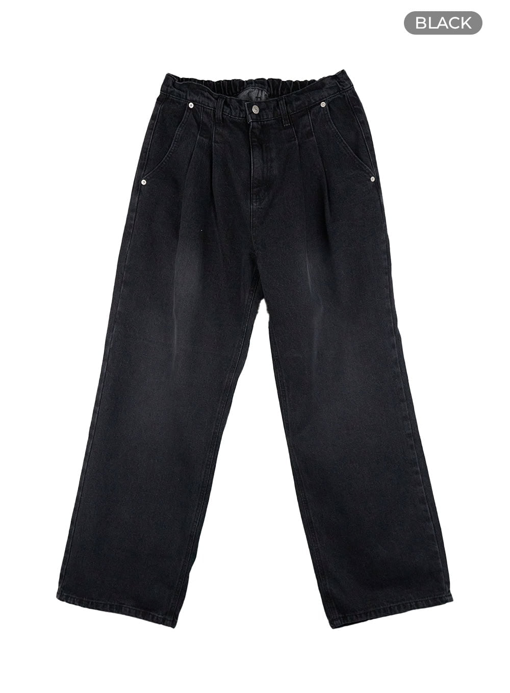 Men's Pintuck Washed Wide Fit Jeans CL429