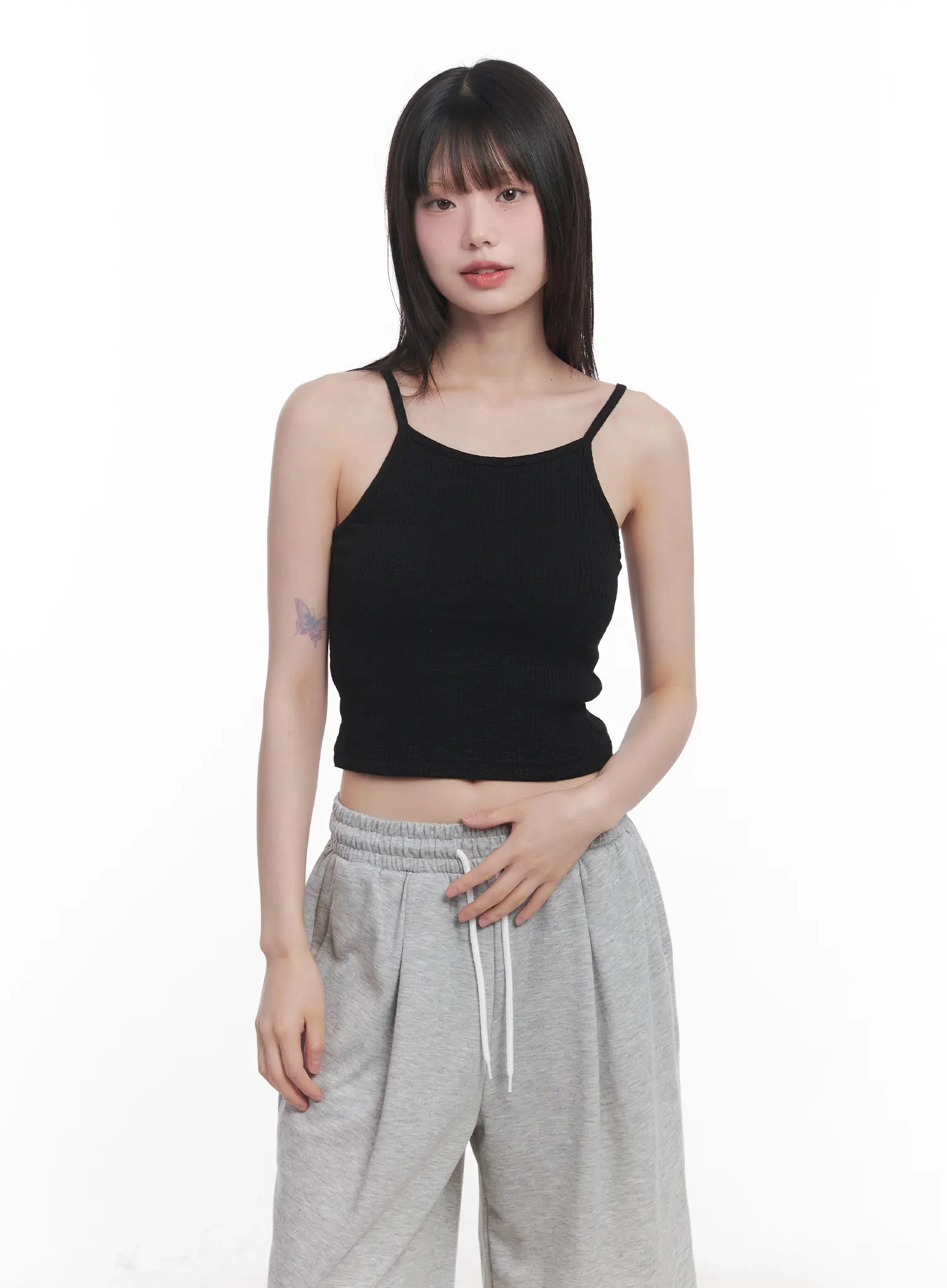 Ribbed Halter Neck Cami CU519