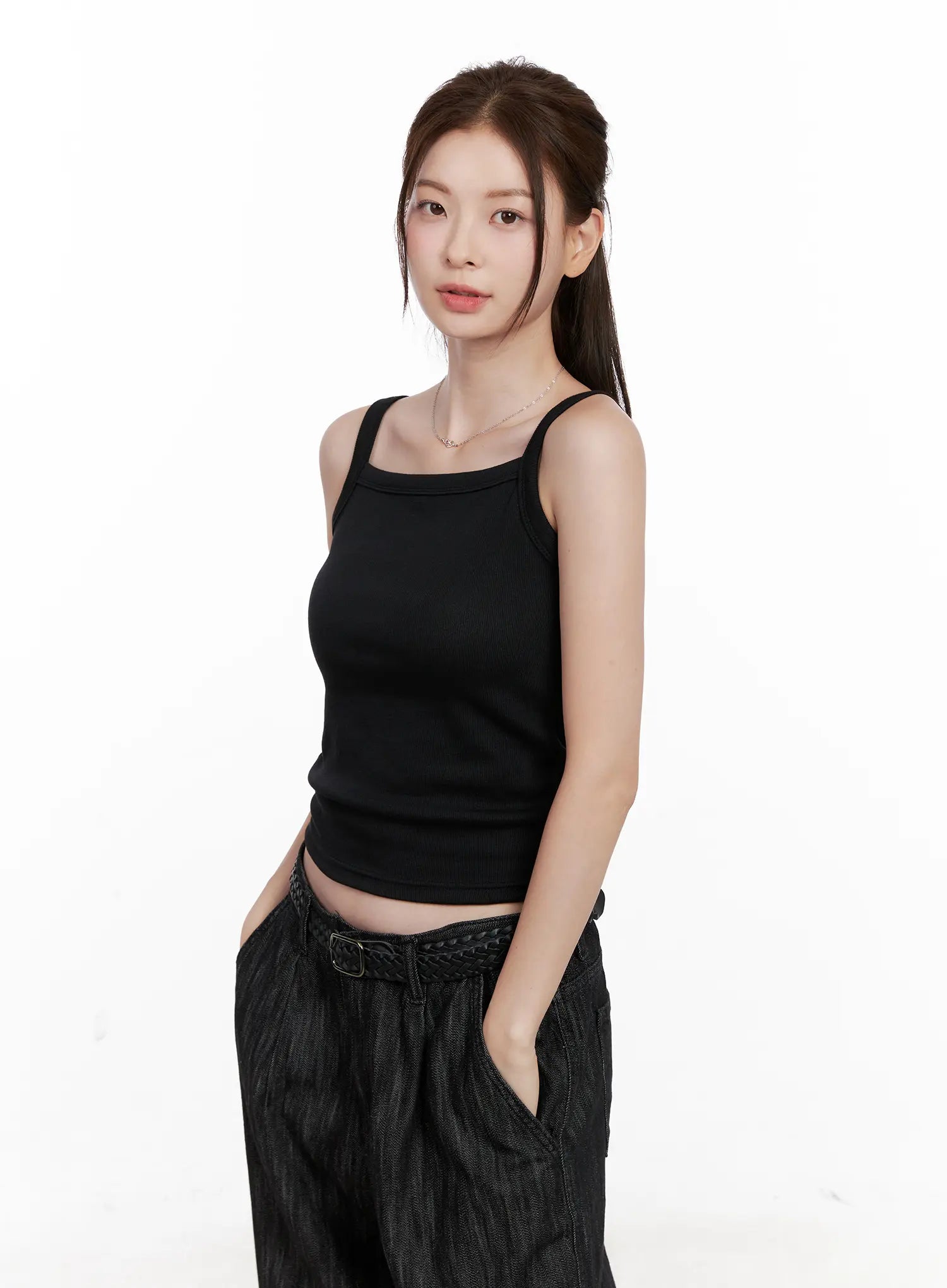 Ribbed Sleeveless Top CL523