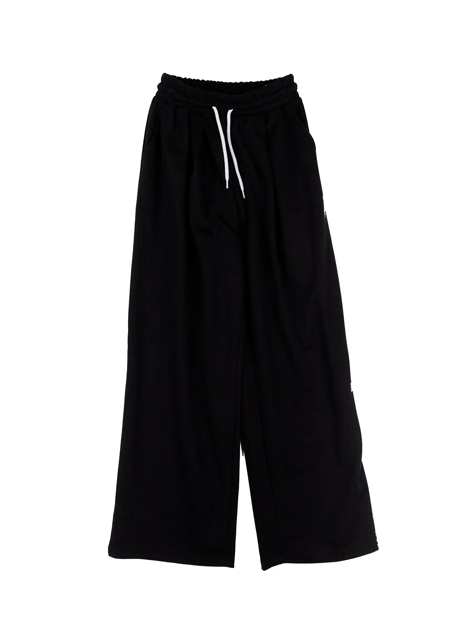 Pintuck Wide-Leg Sweatpants CS519