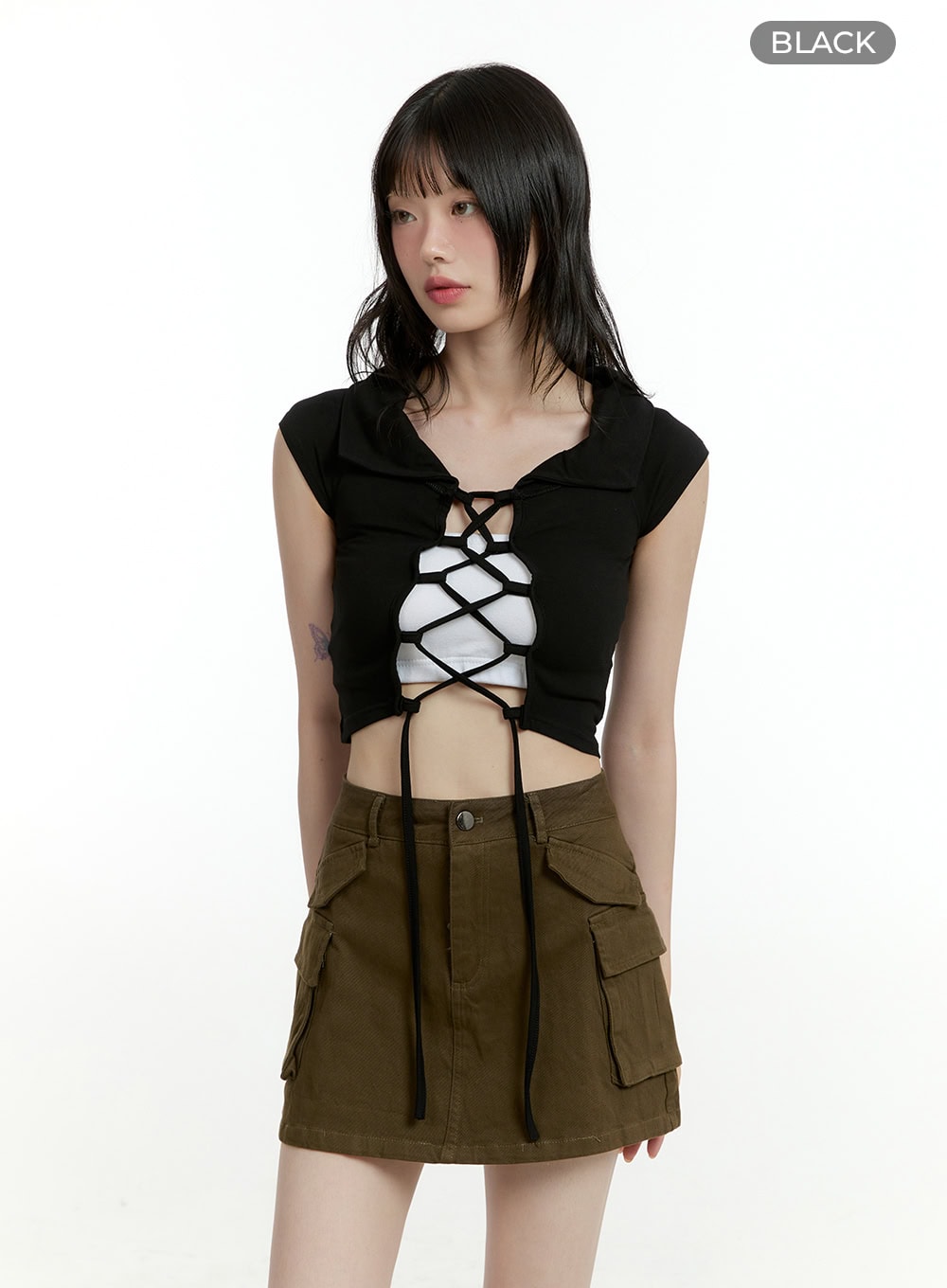 X Strap Crop Top CL426