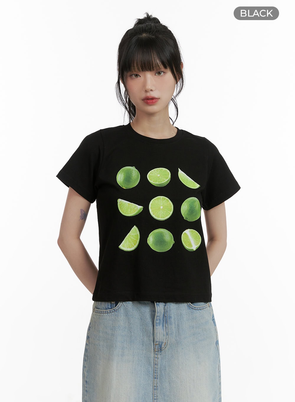 Lemon Lime Crop Tee CU410