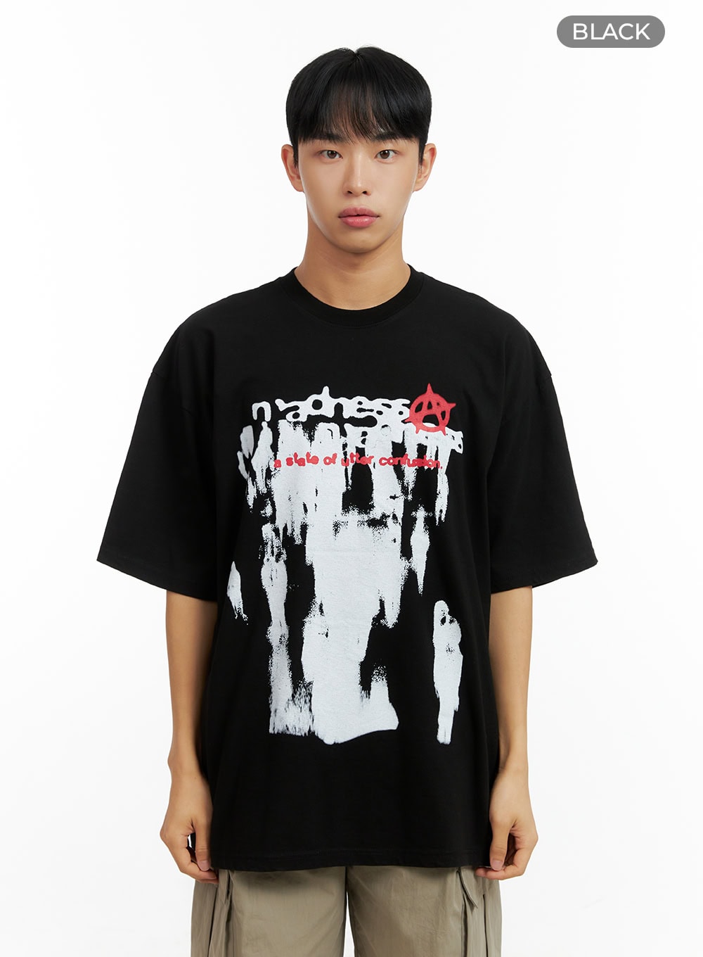 Men's Oversize Graphic Cotton T-Shirt CL429