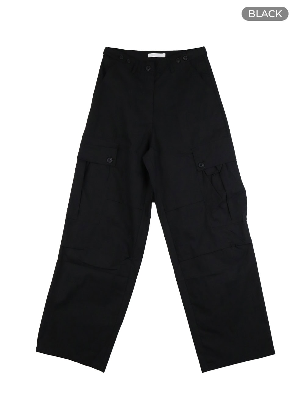 Pintuck Buttoned Cargo Pants CY403
