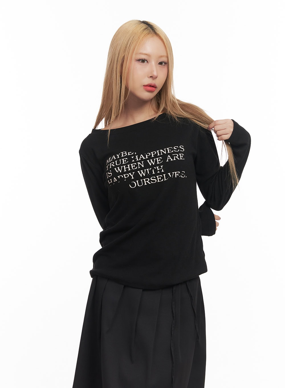 Graphic Comfort Long-Sleeve Top CM506