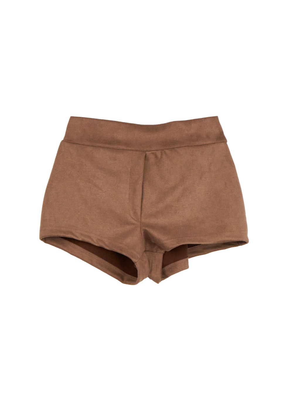 Solid Stretch Suede Shorts CN422
