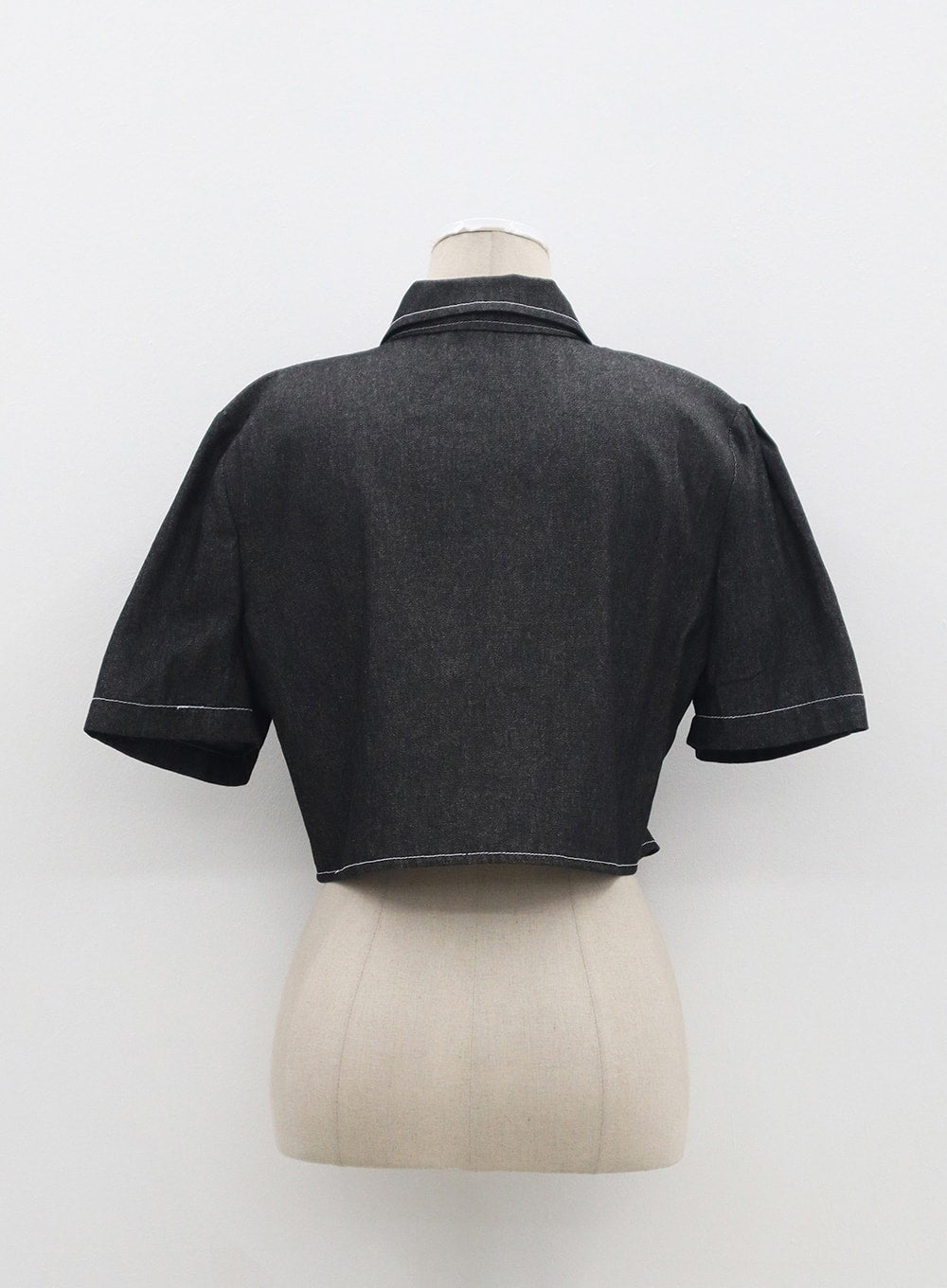 Denim Cropped Shirt OM317