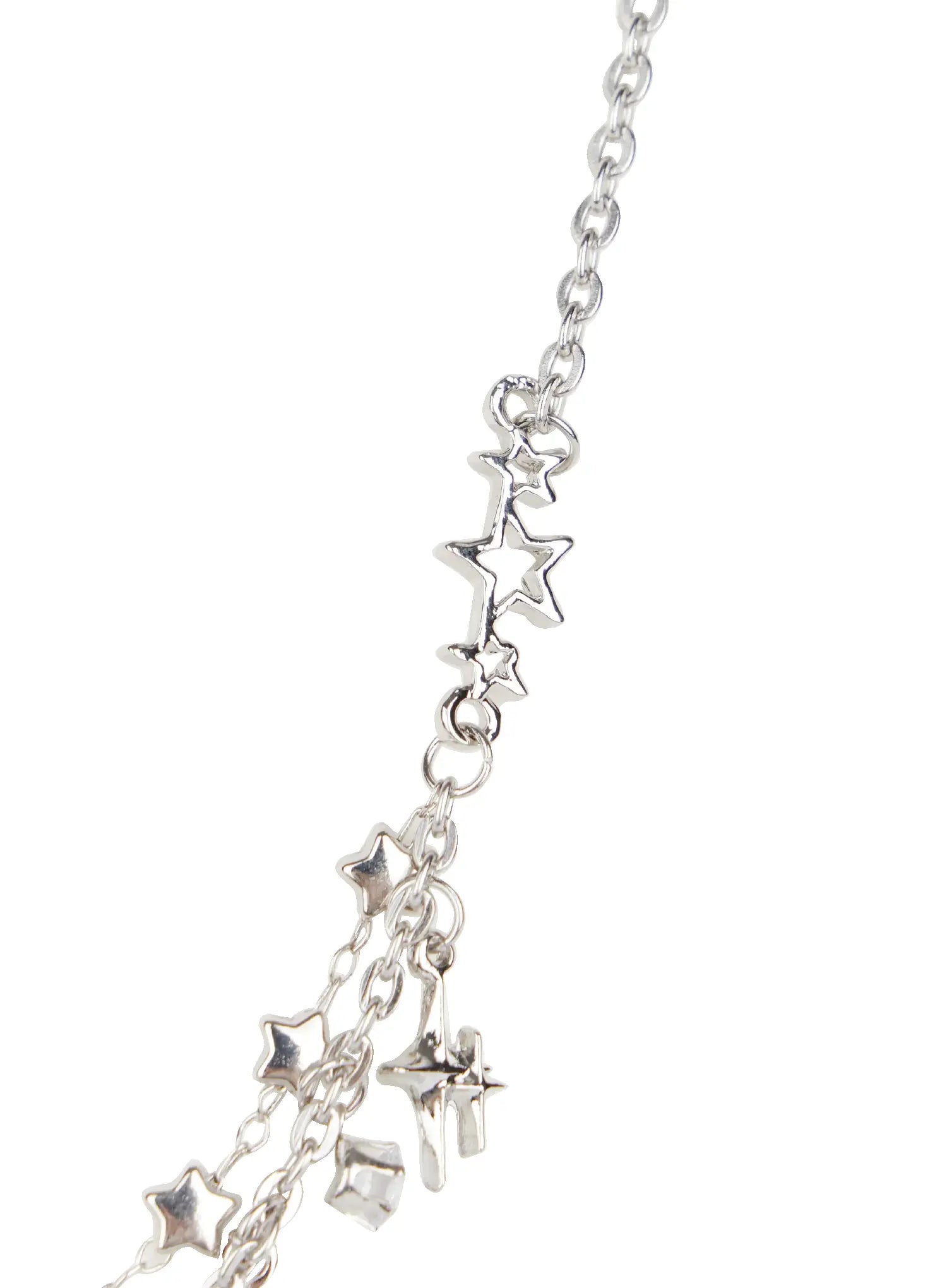 Two-Line Star Necklace CO503