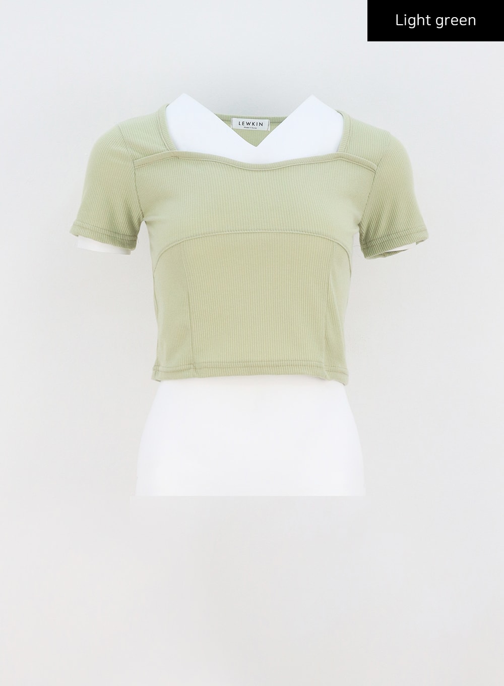 Heart Neck Cropped Tee CA320