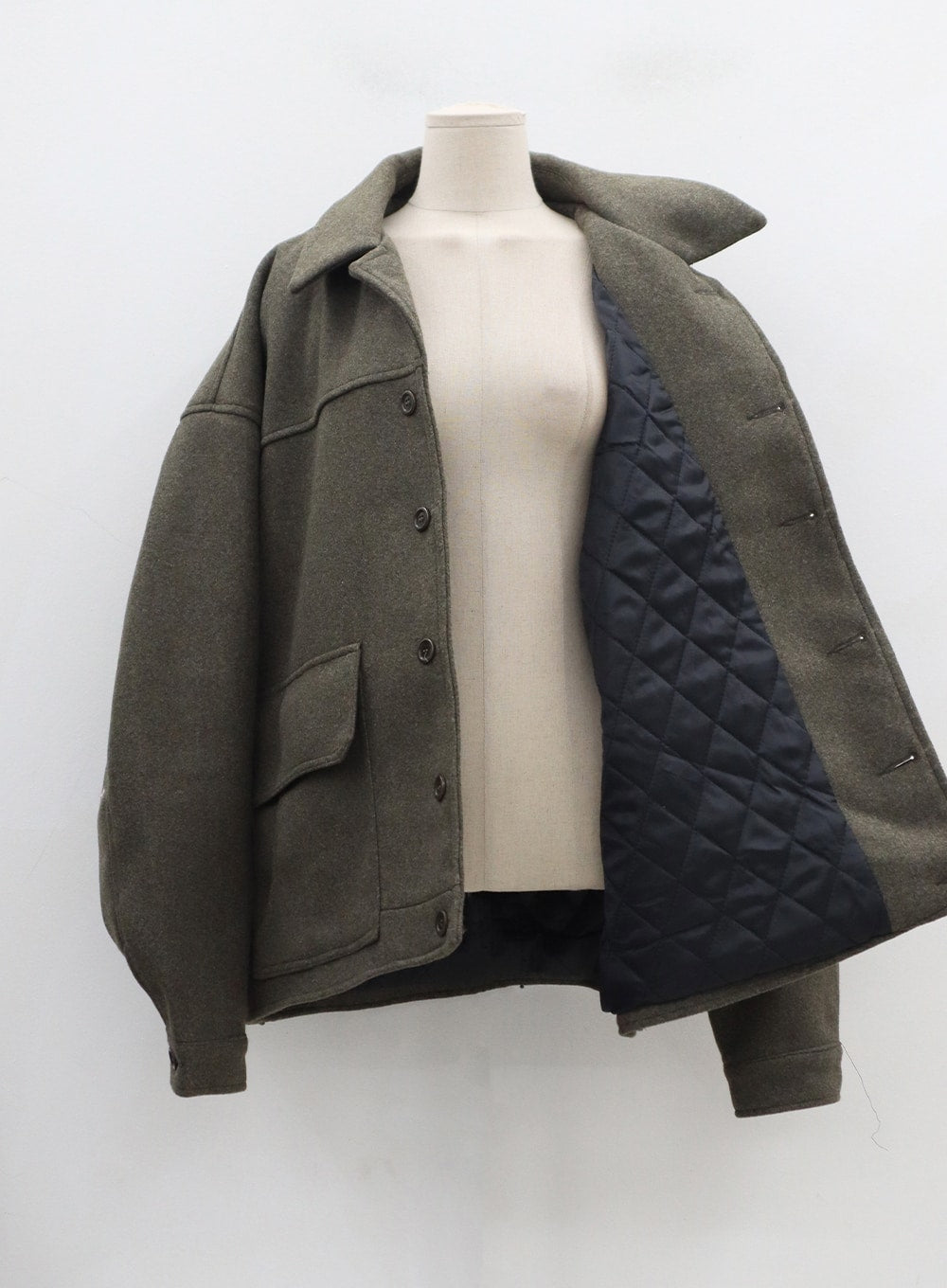 Oversize Button Jacket CD14